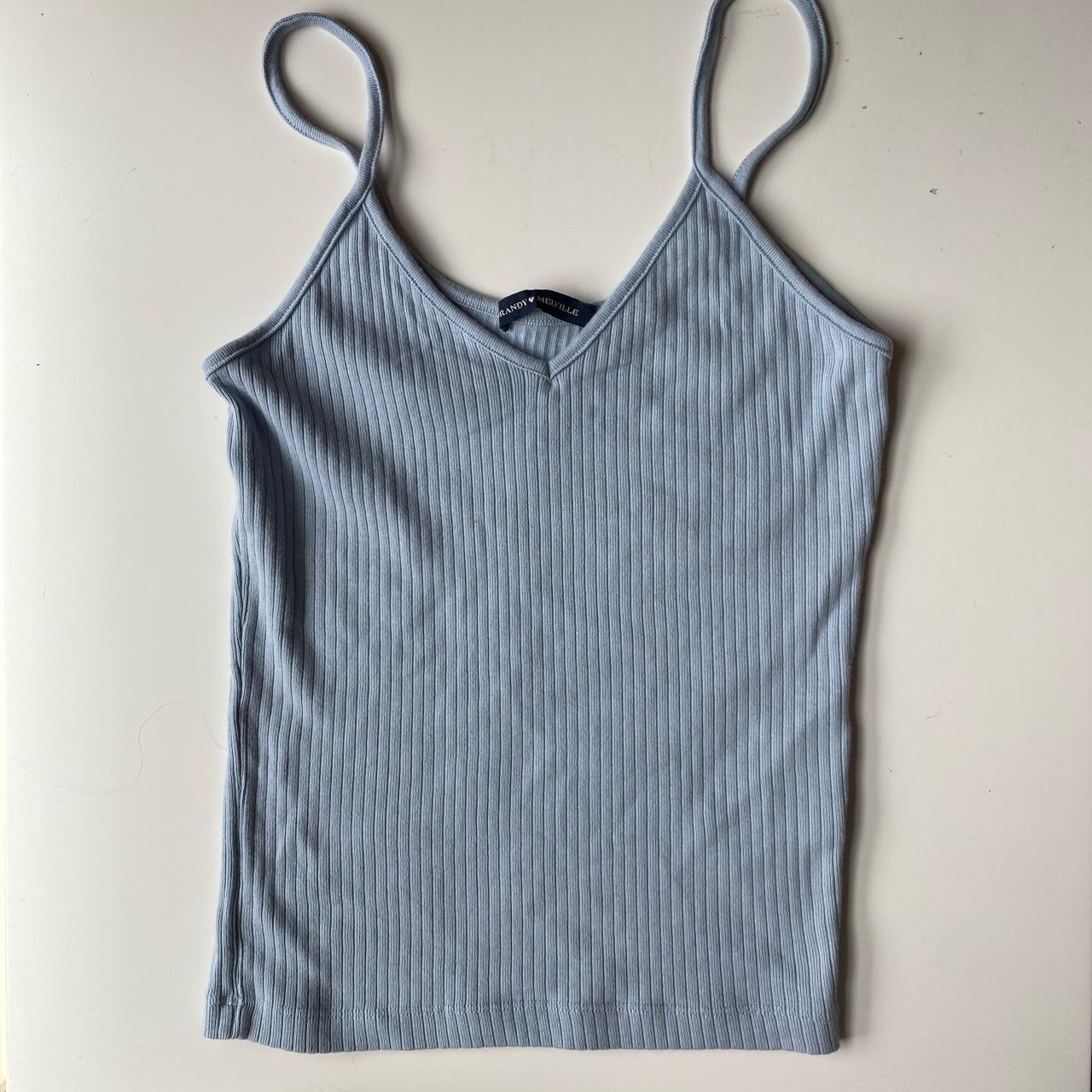 Brandy Melville Women's Blue Vest | Depop