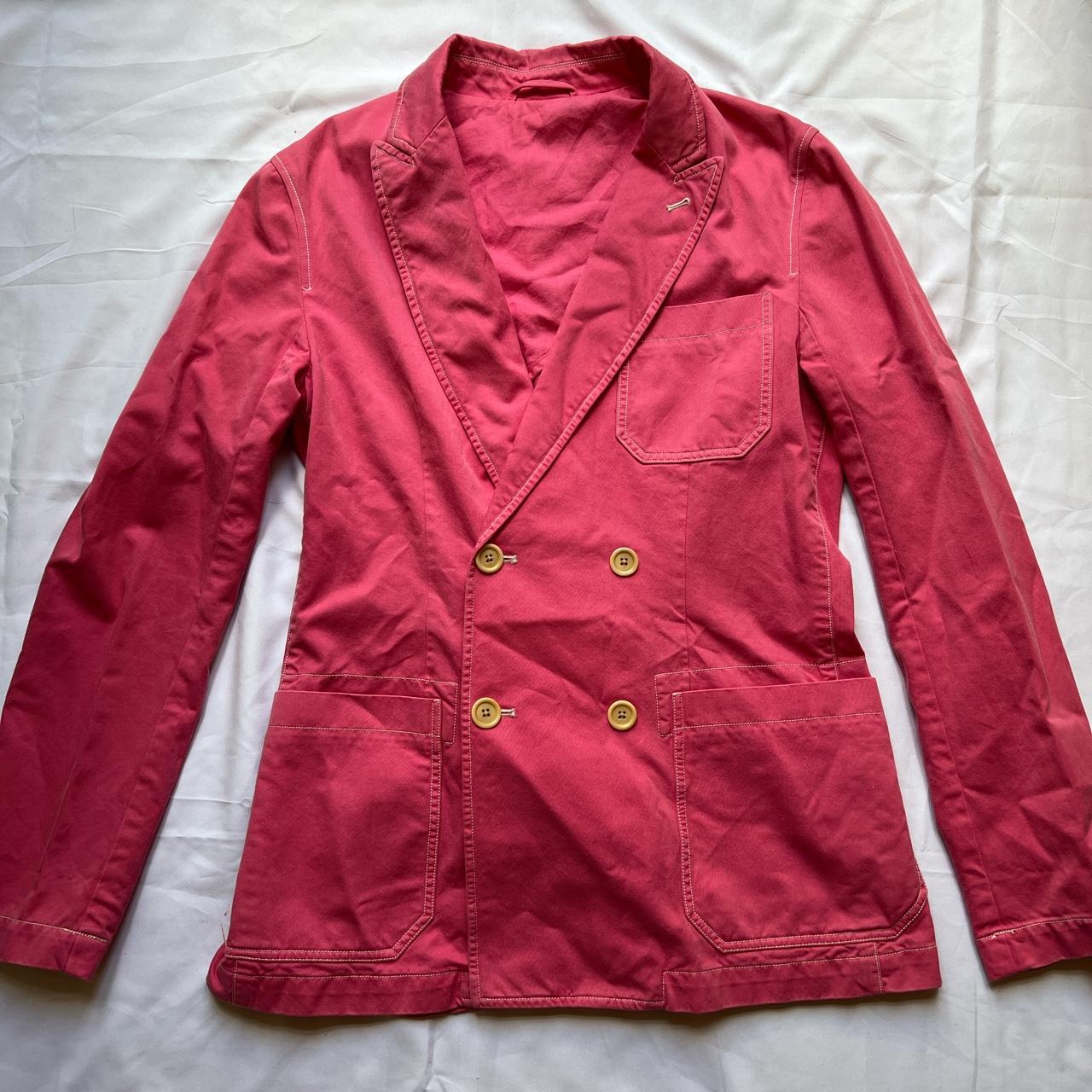 Jigsaw vintage hot pink oversized blazer jacket with... Depop