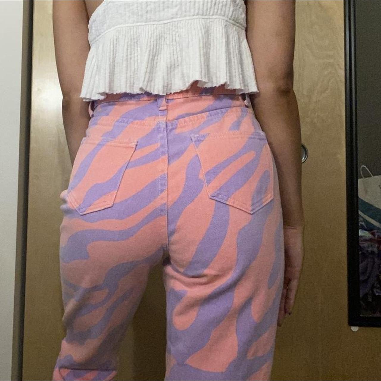 Funky, groovy, colorful pink& purple jeans🌷☮️ , Fits