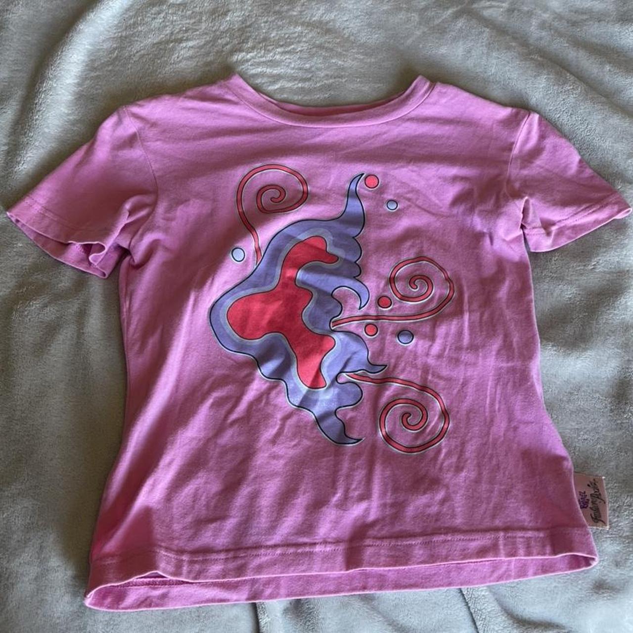 bratz pink butterfly graphic shirt, igirl used to... - Depop