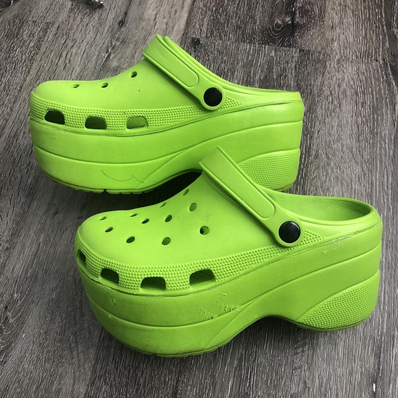neon color crocs
