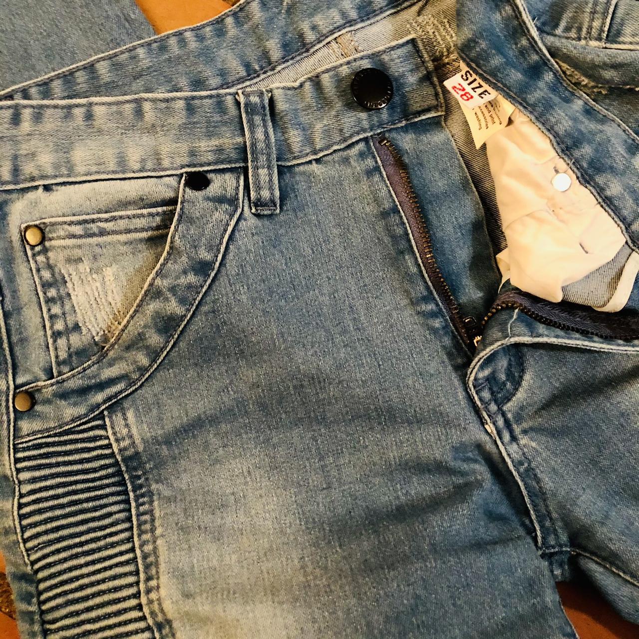 Represent Men's Blue and White Jeans (3)