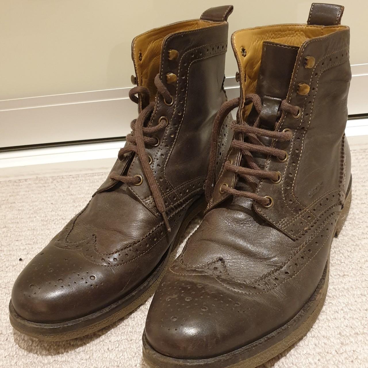 Geox Men's Brown Boots Depop