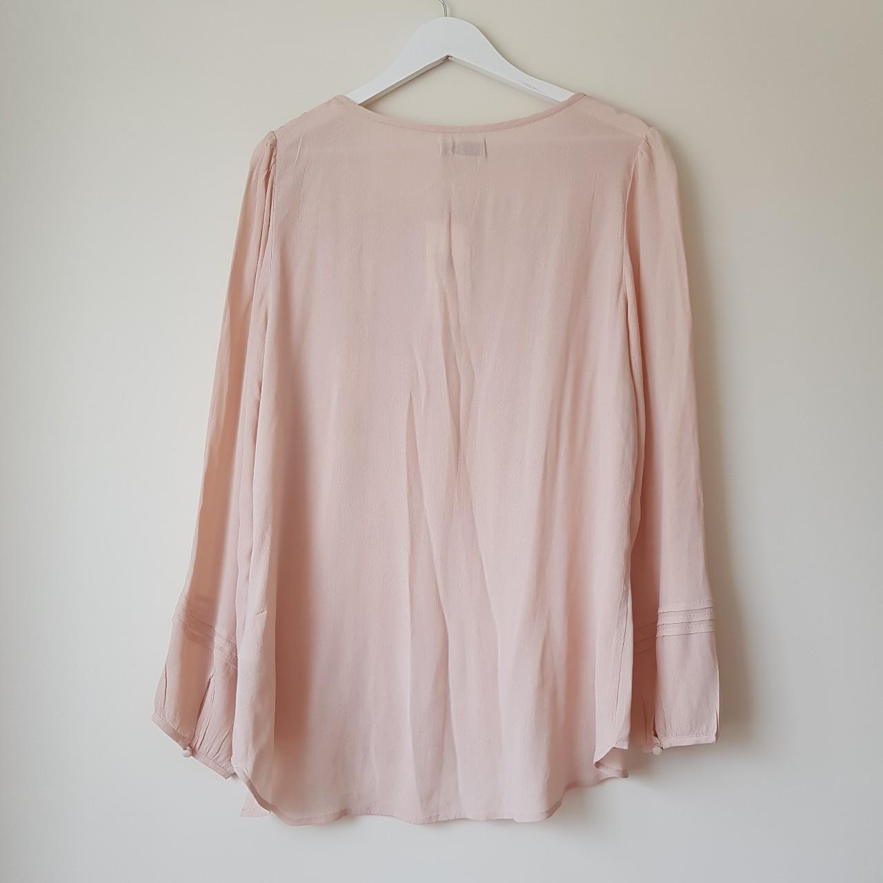 Per Una Marks And Spencer M&S Dusky Pink Smock Tunic... - Depop