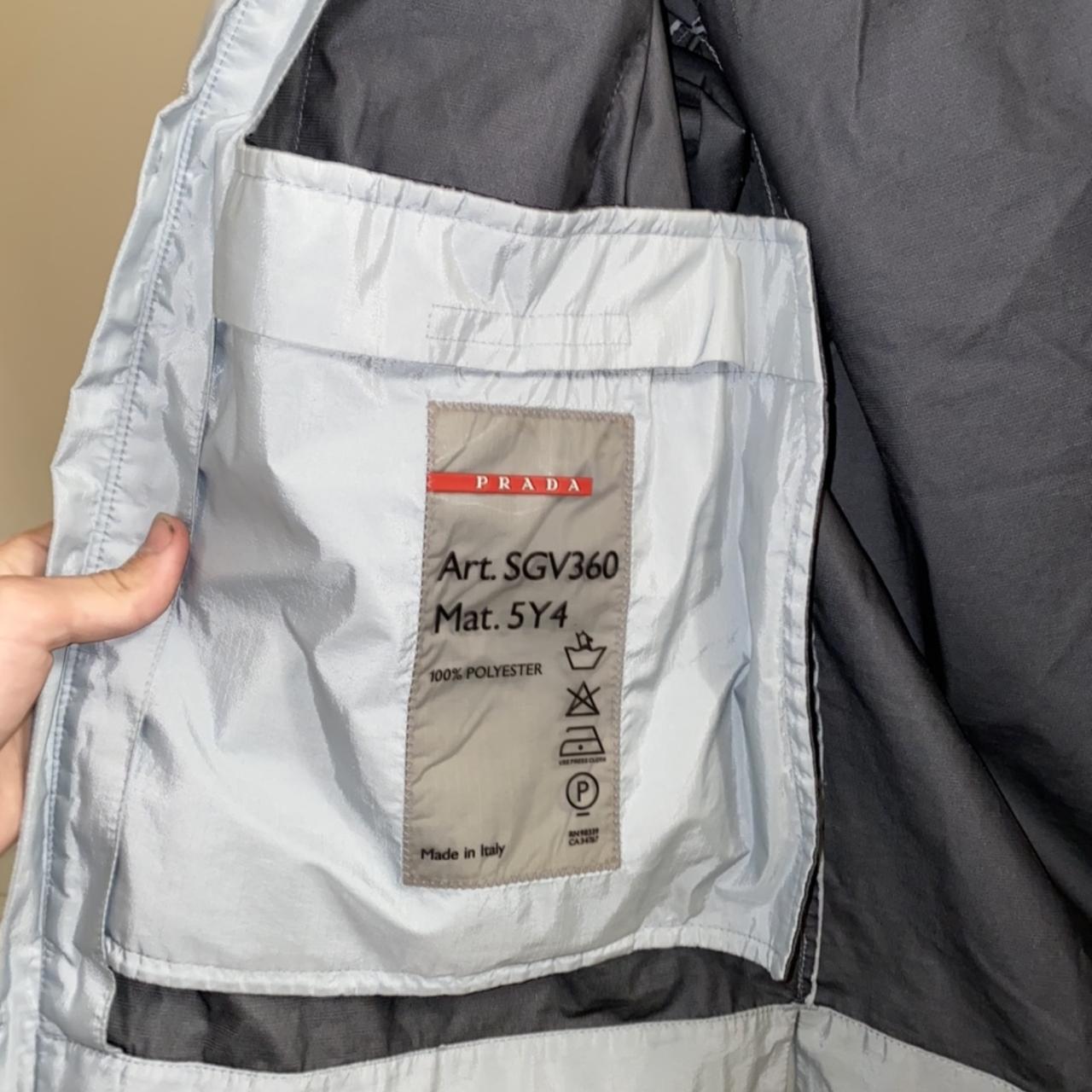 Prada ss99 packable light jacket, , light blue, , size...