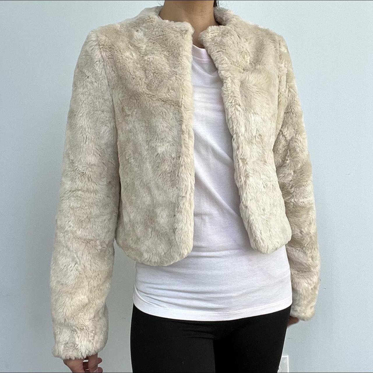 Cream on sale pile coat