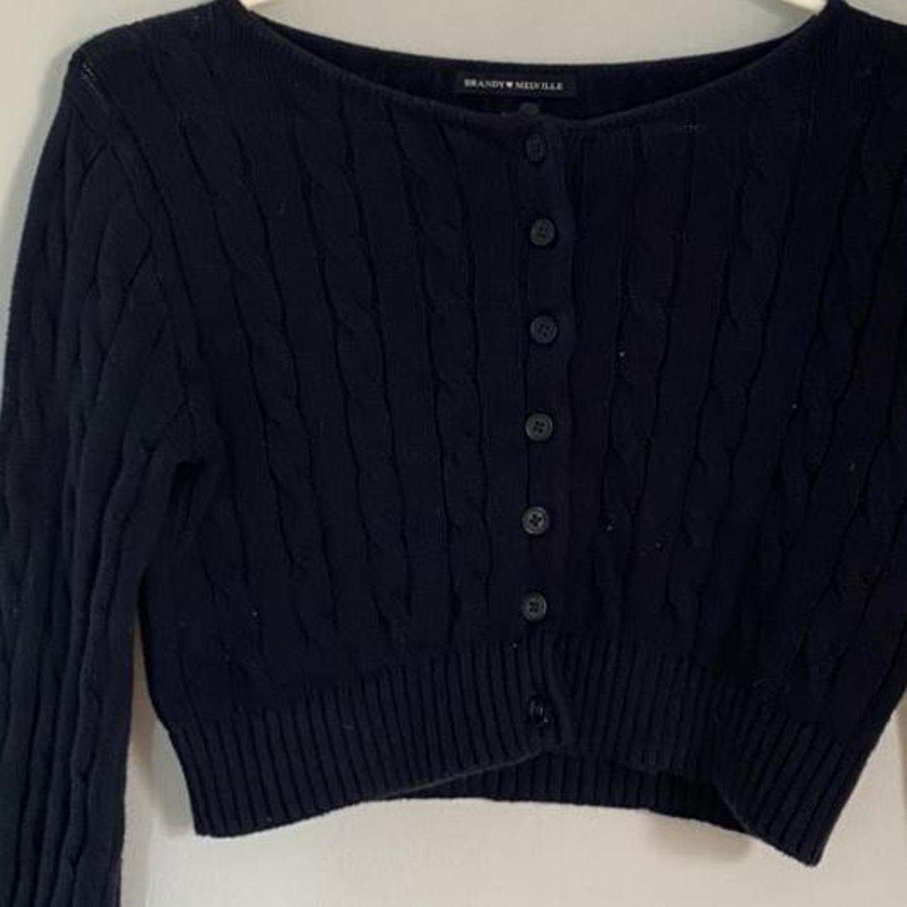 Brandy Melville Button-Down Sweater - Depop