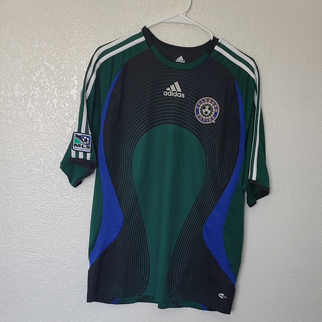 Vintage Colorado Rapids Adidas MLS Soccer Jersey, Size Medium