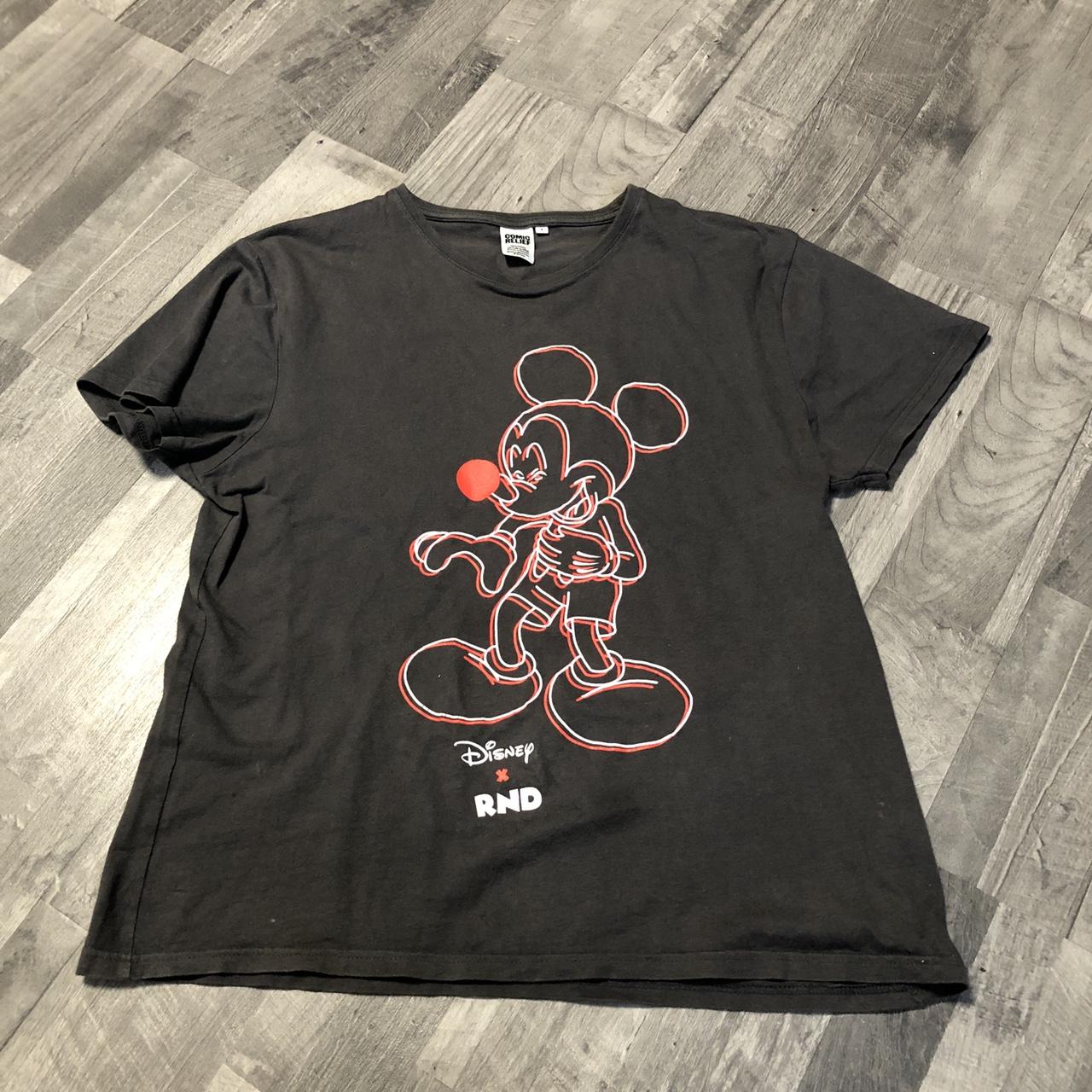 Disney Men's Black and Orange T-shirt | Depop