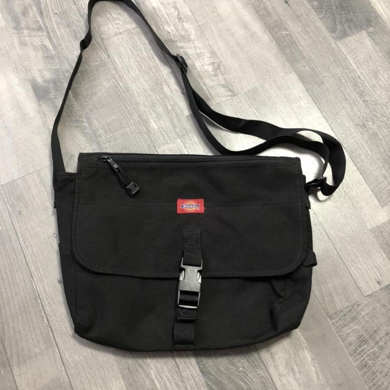 🔥🔥Dickies black messenger bag. It has an adjustable... Depop