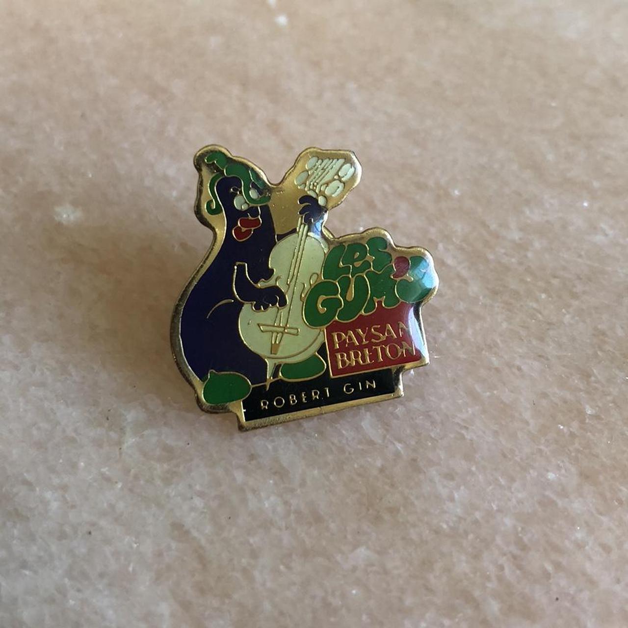 80’s french cartoon character enamel pin... - Depop