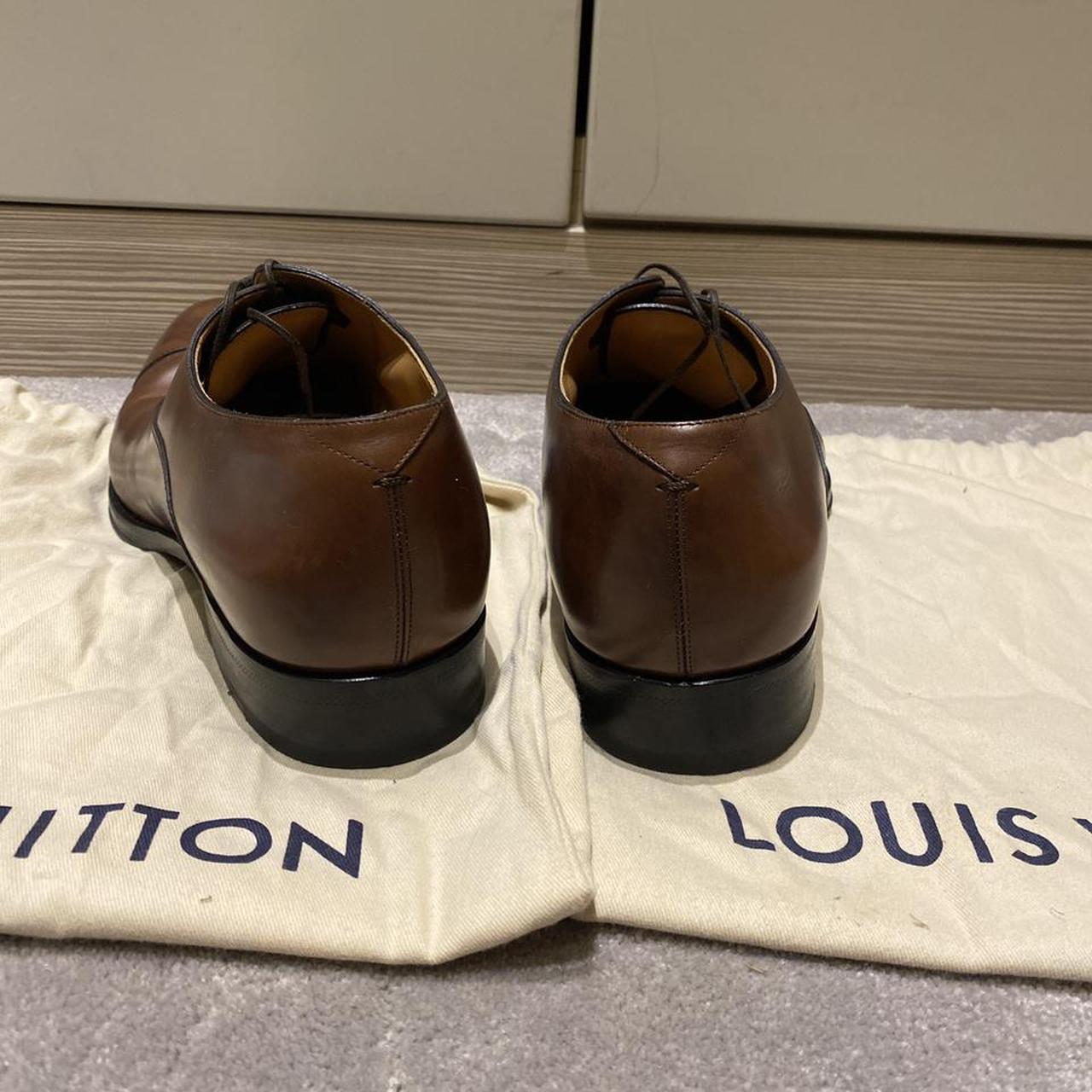 Men’s leather Louis Vuitton brown shoes. Size 8... Depop