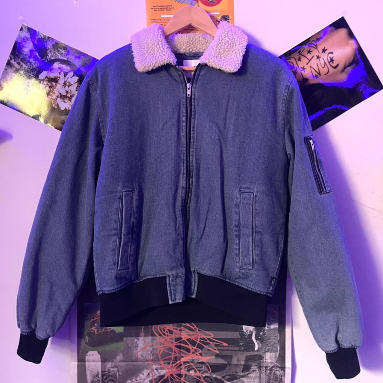 wesc-sherpa-denim-jacket-size-medium-great-depop