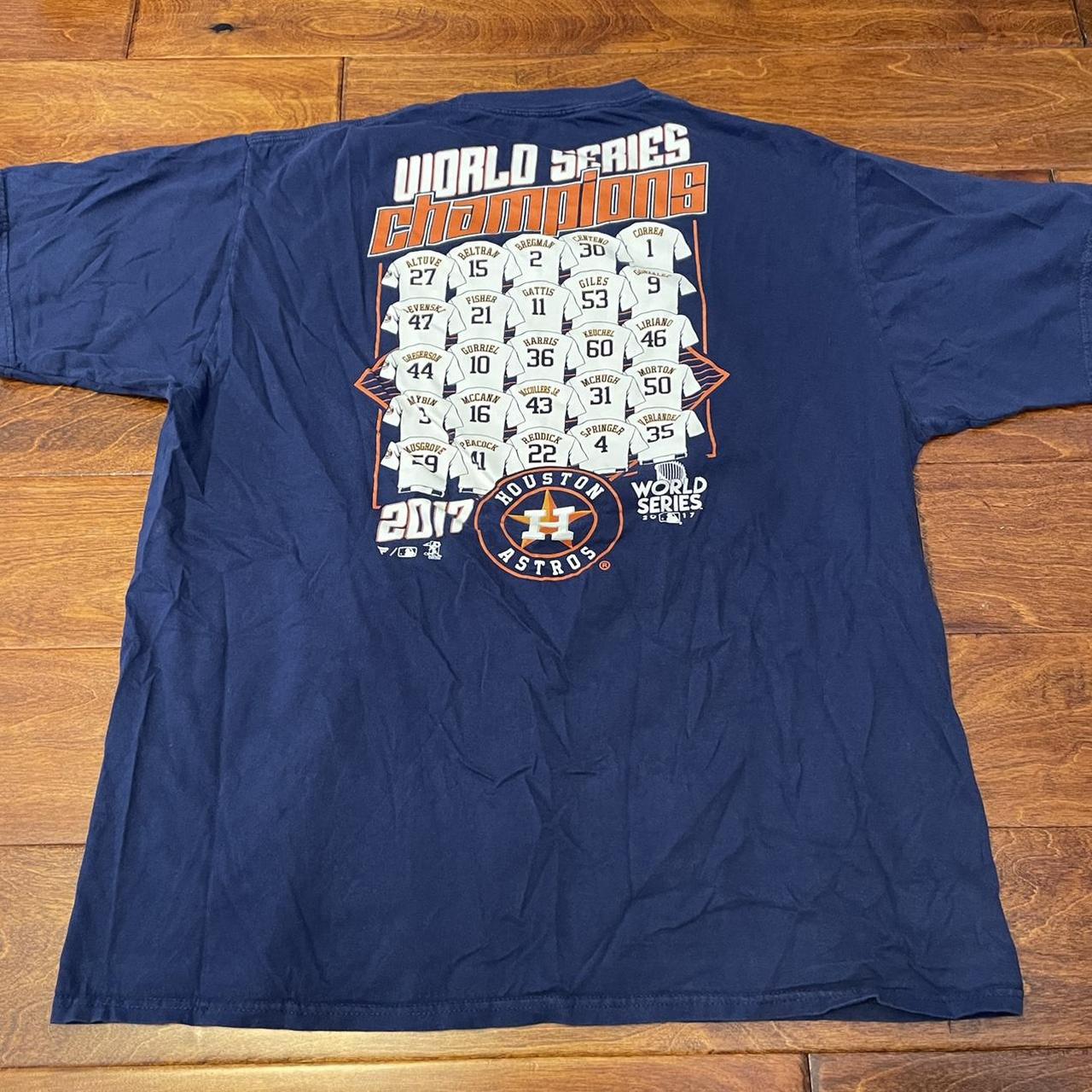 Houston Astros 2017 World Series Champions Orange - Depop