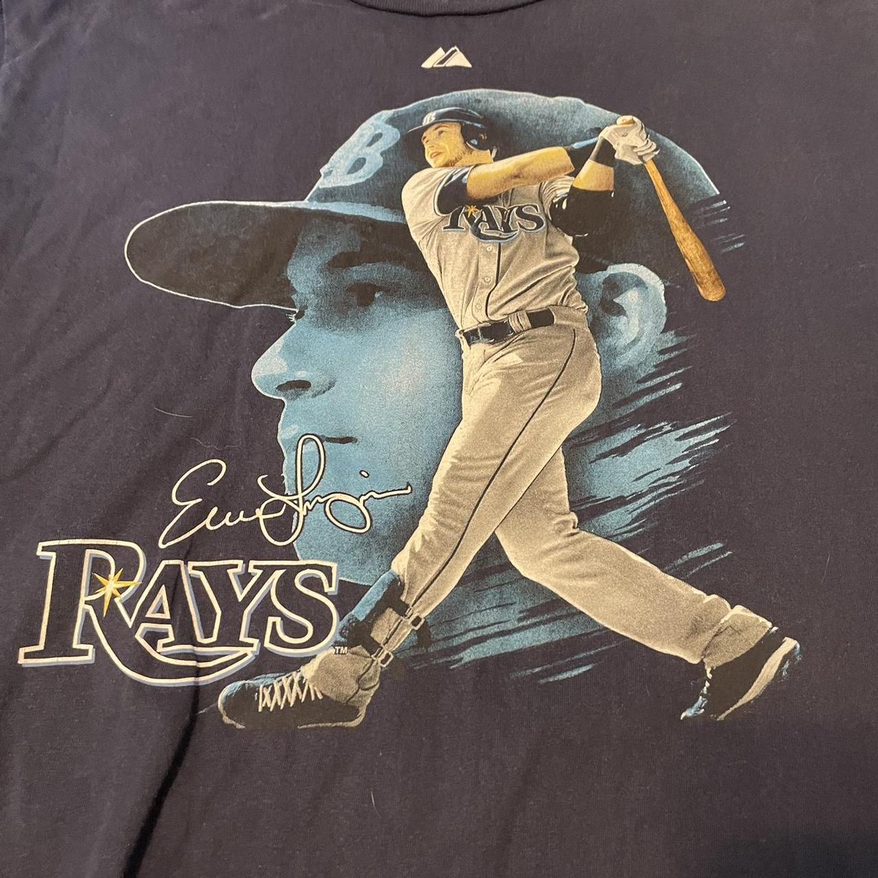 Majestic MLB Tampa Bay Rays Evan Longoria 3 Baseball Jersey 