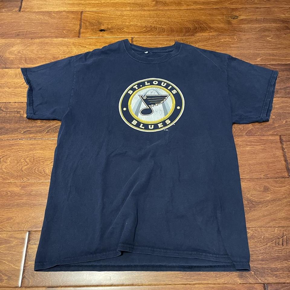 Vintage Y2K NHL PA St Louis Blues T Shirt Men Medium #74 TJ Oshie