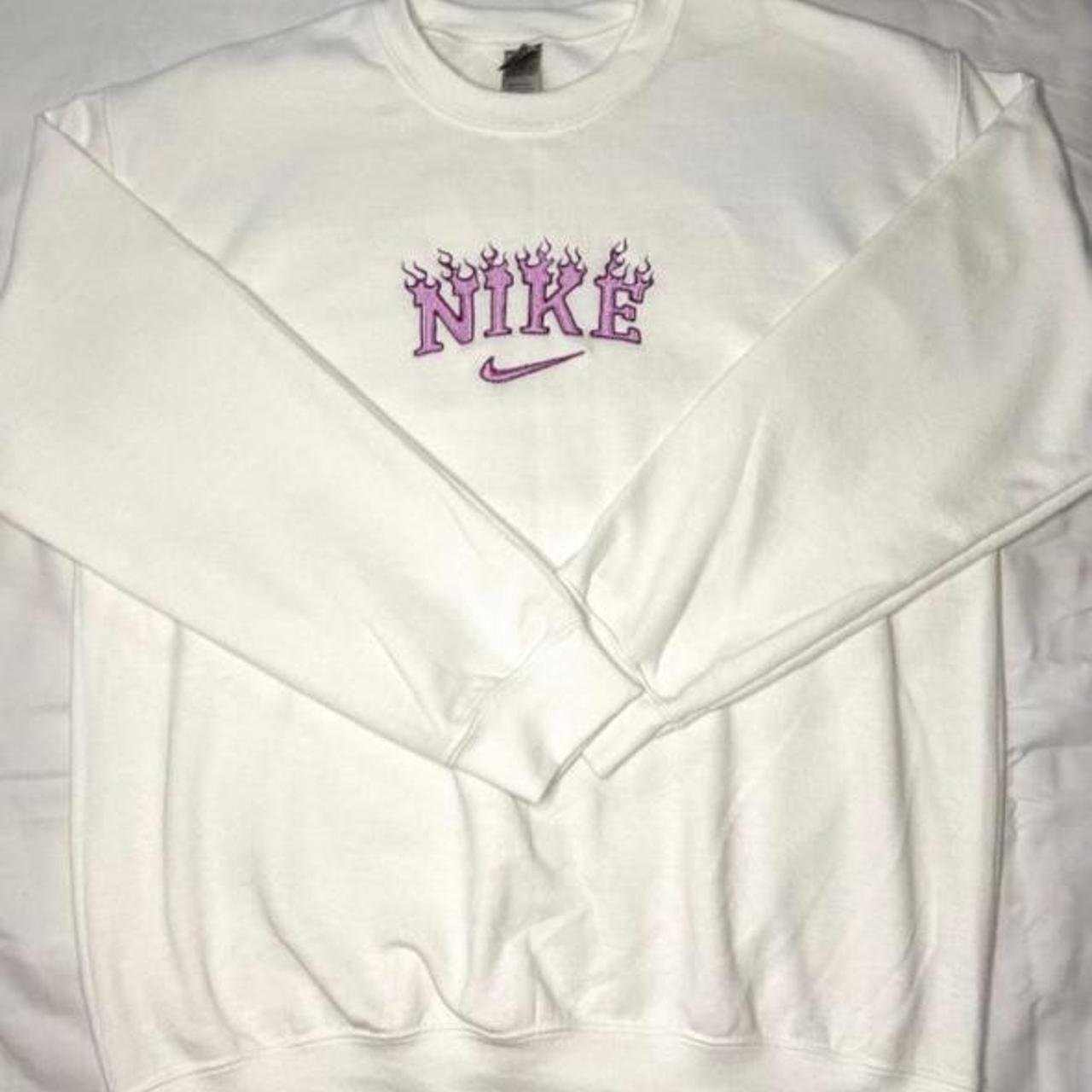 nike flame logo crewneck