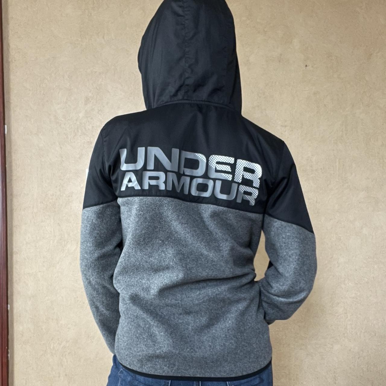 Under Armour Women's Black and Grey Jumper Depop