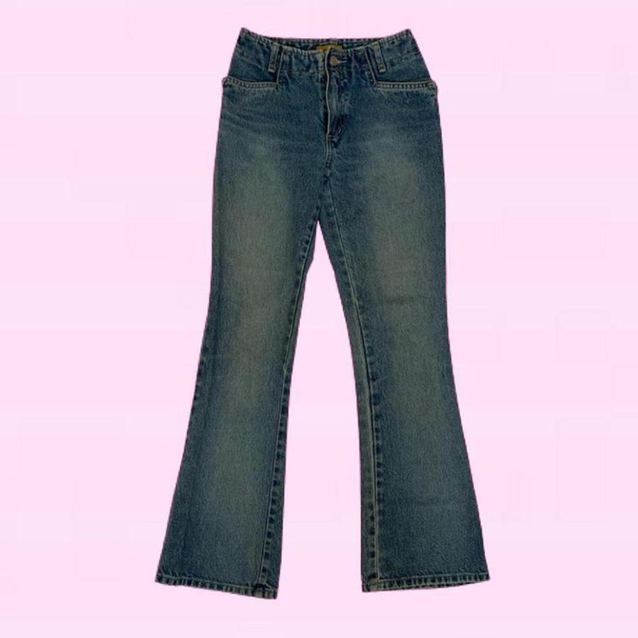 True 90s vintage low rise flare jeans Brand:... - Depop