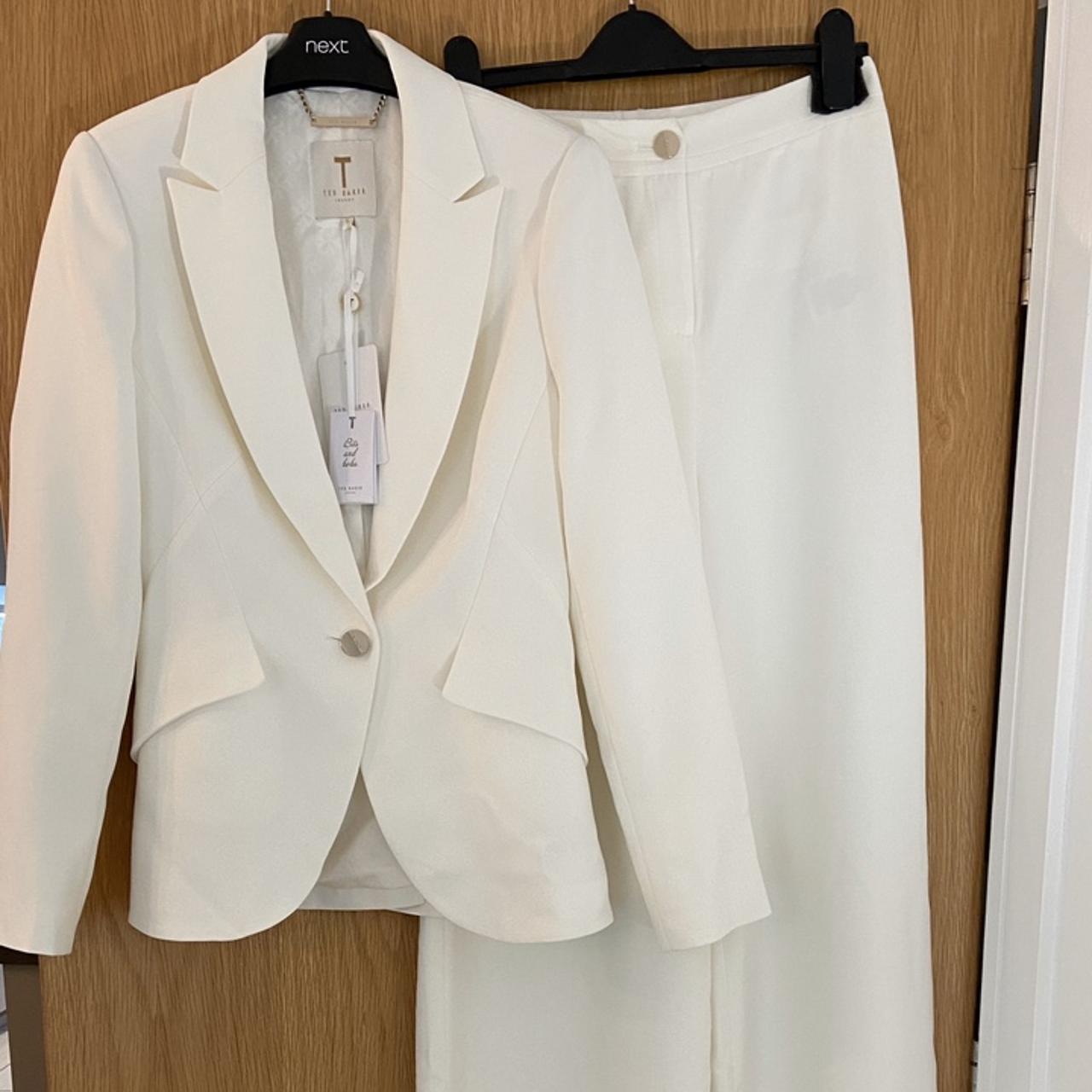 #tedbaker Brand New Ladies White Suit. Tailored - Depop