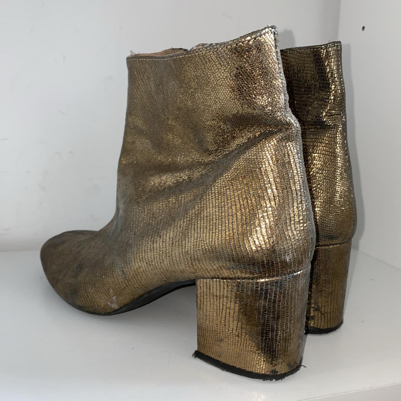 Anine bing gold outlet boots