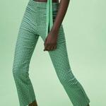 Zara green gingham trousers