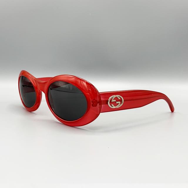 ordningen Ledig veltalende Gucci 90s Vintage Oval Kurt Cobain Sunglasses ⚡️... - Depop