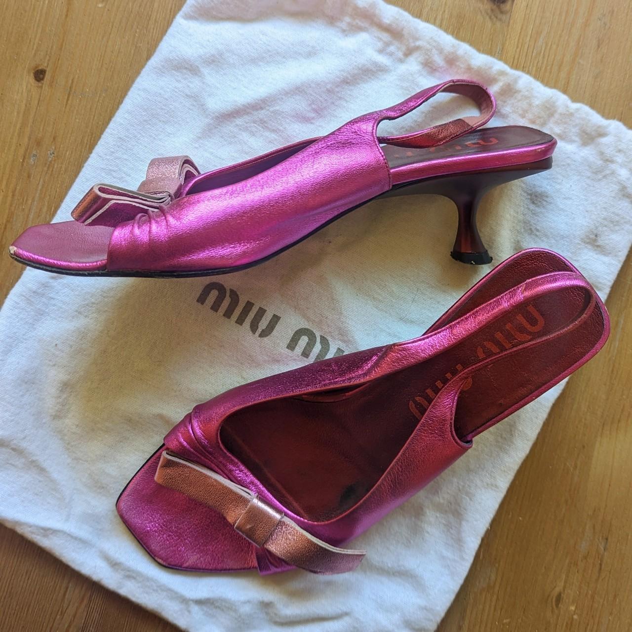 Rare vintage archive miu miu SS 2000 kitten heel...