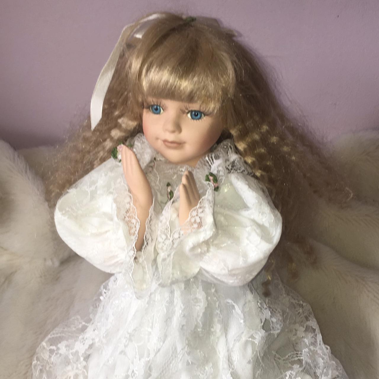 Praying store porcelain doll