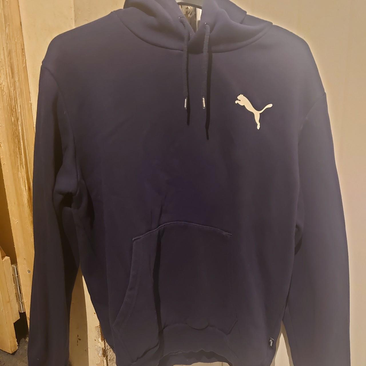 Puma Men's Navy Hoodie | Depop