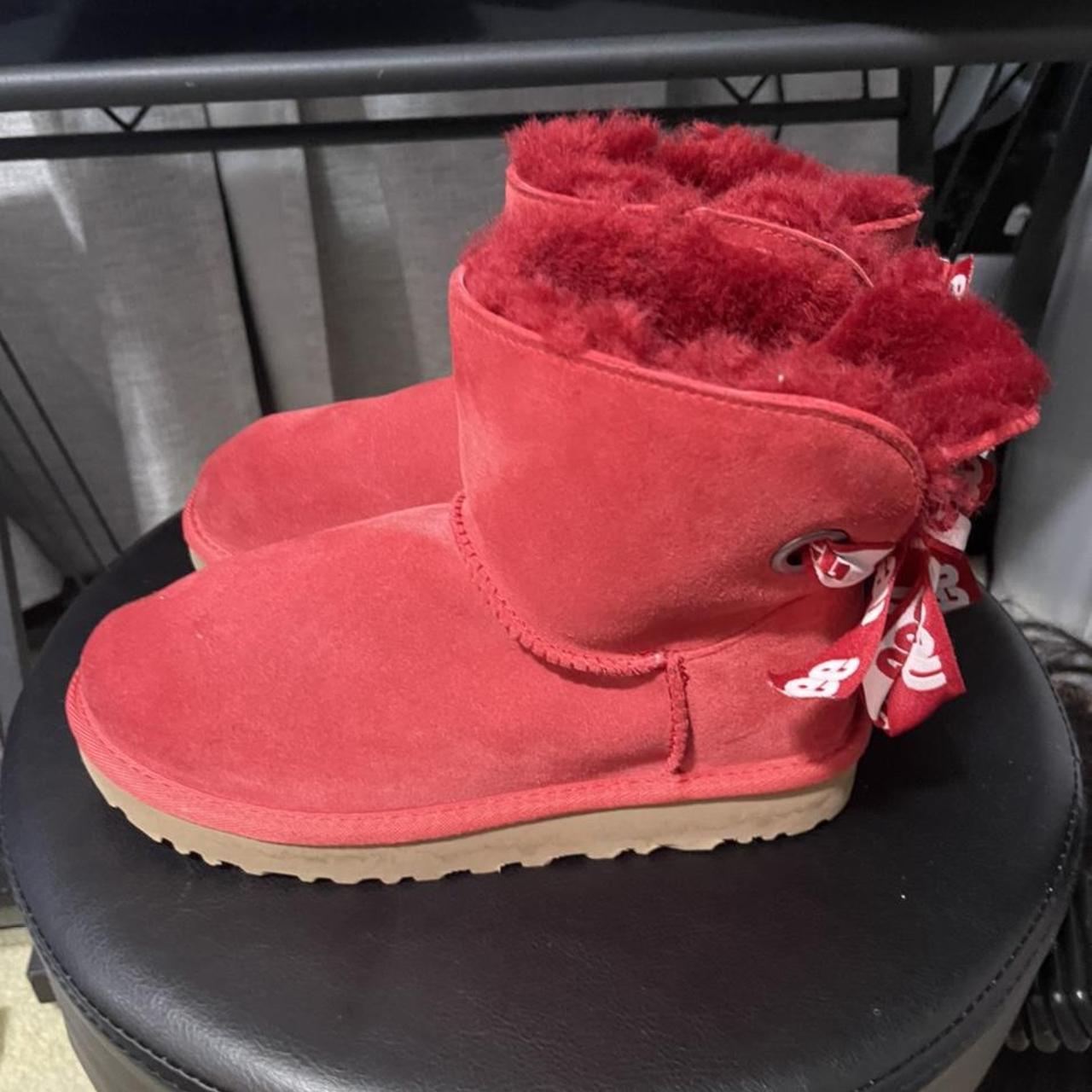 red ugg boots size 6