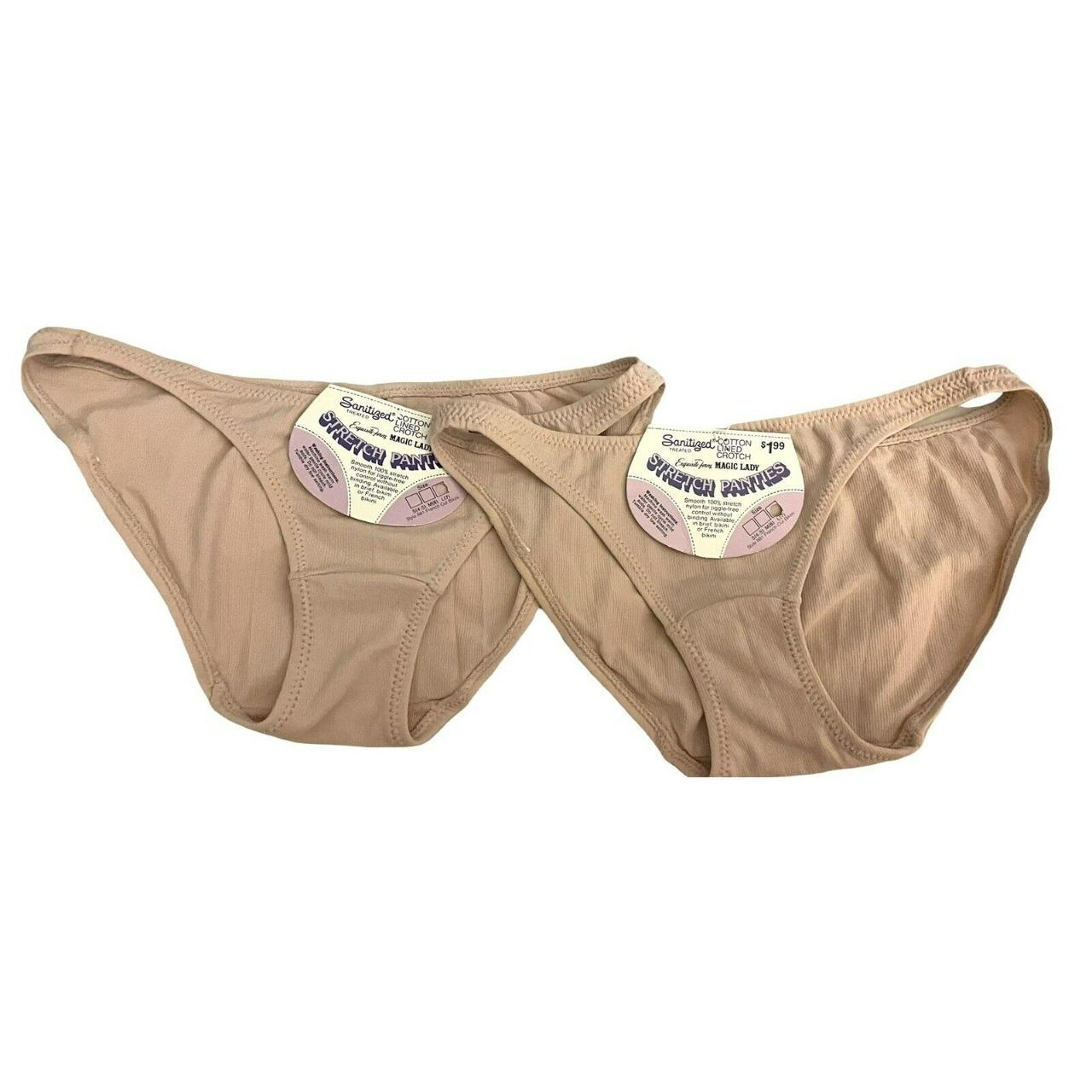 2 Pair NWT Vtg French Cut Bikini Panties Nylon Magic... Depop