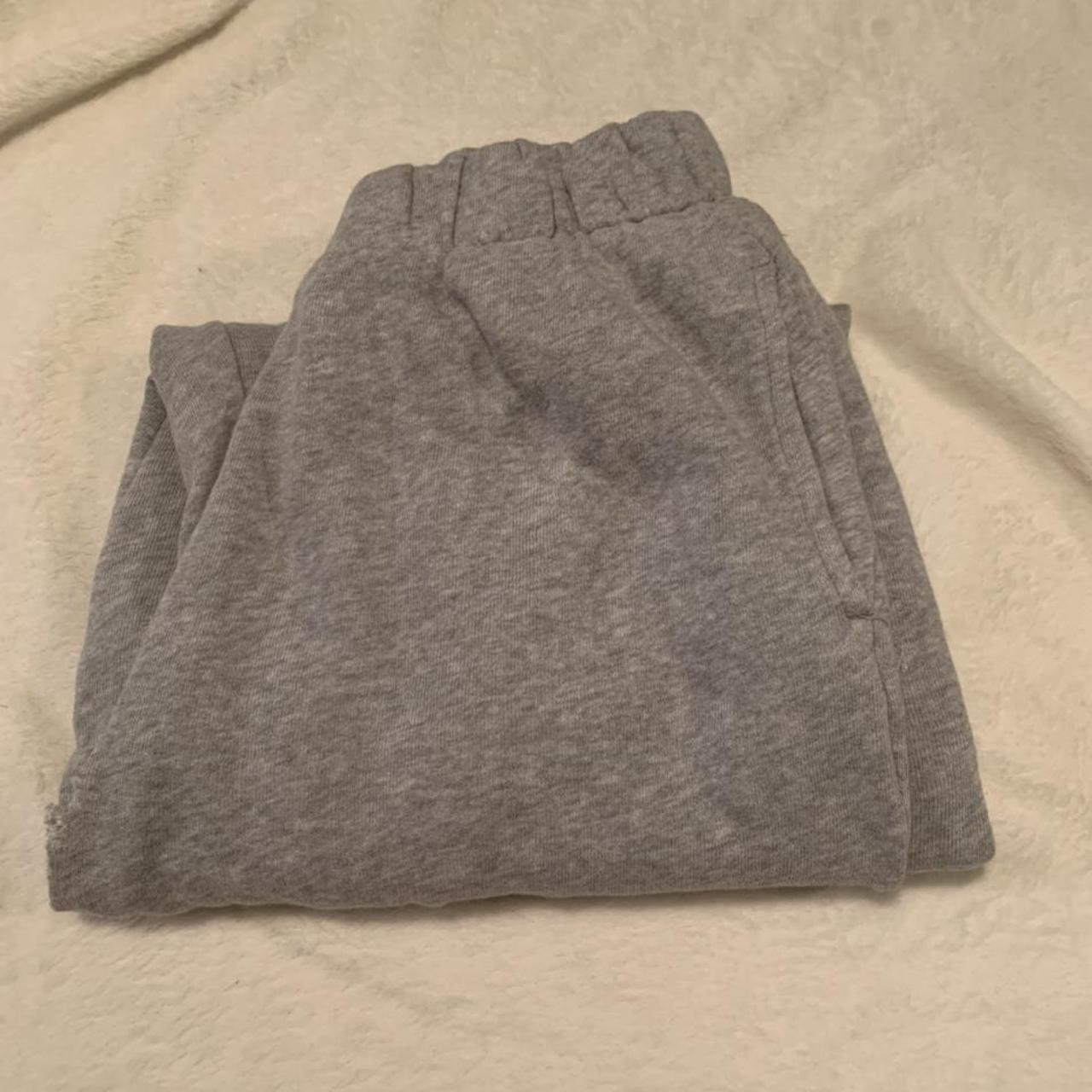 brandy melville gray rosa sweatpants flaws shown... Depop
