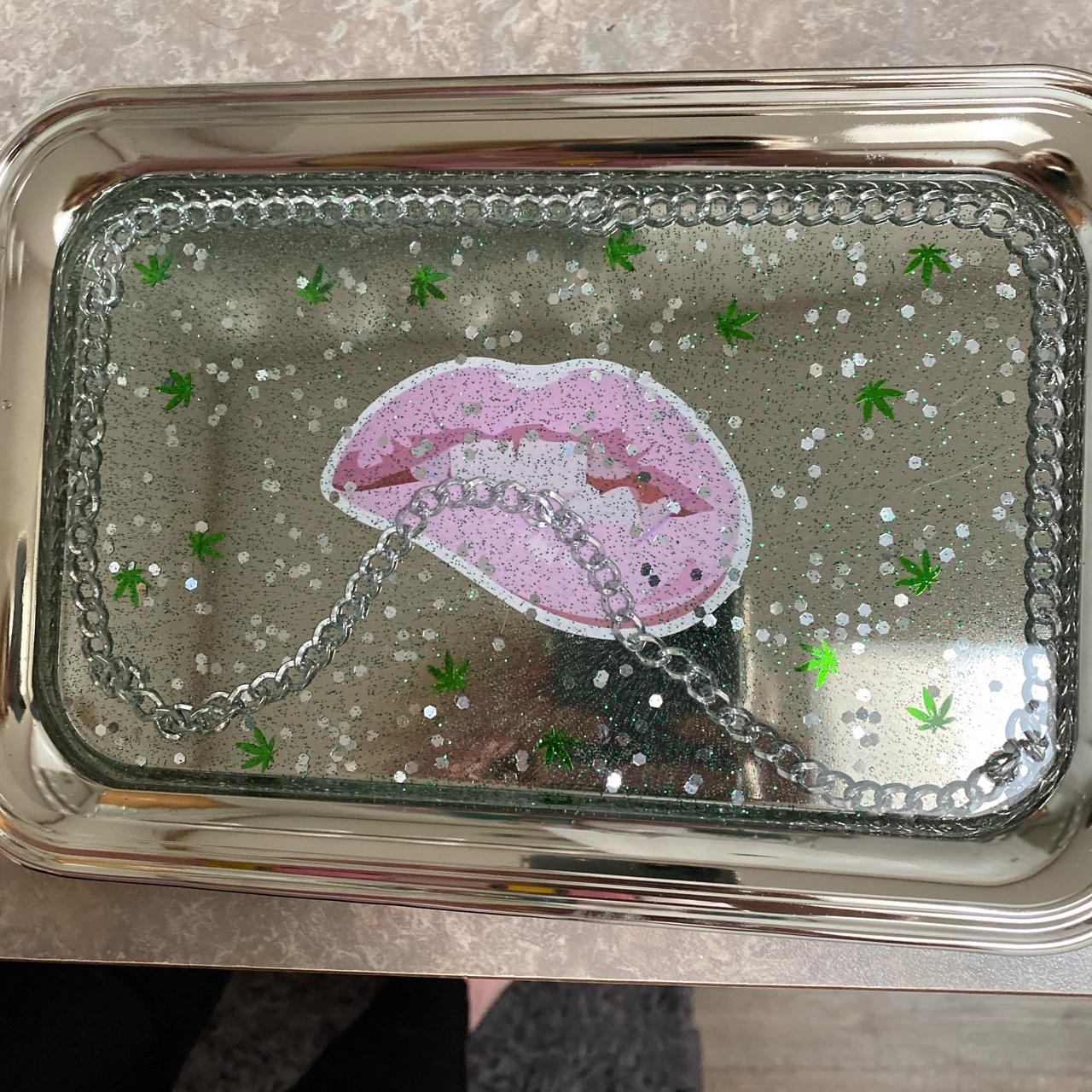 Cute rolling tray with chain!!! Dm for custom orders - Depop