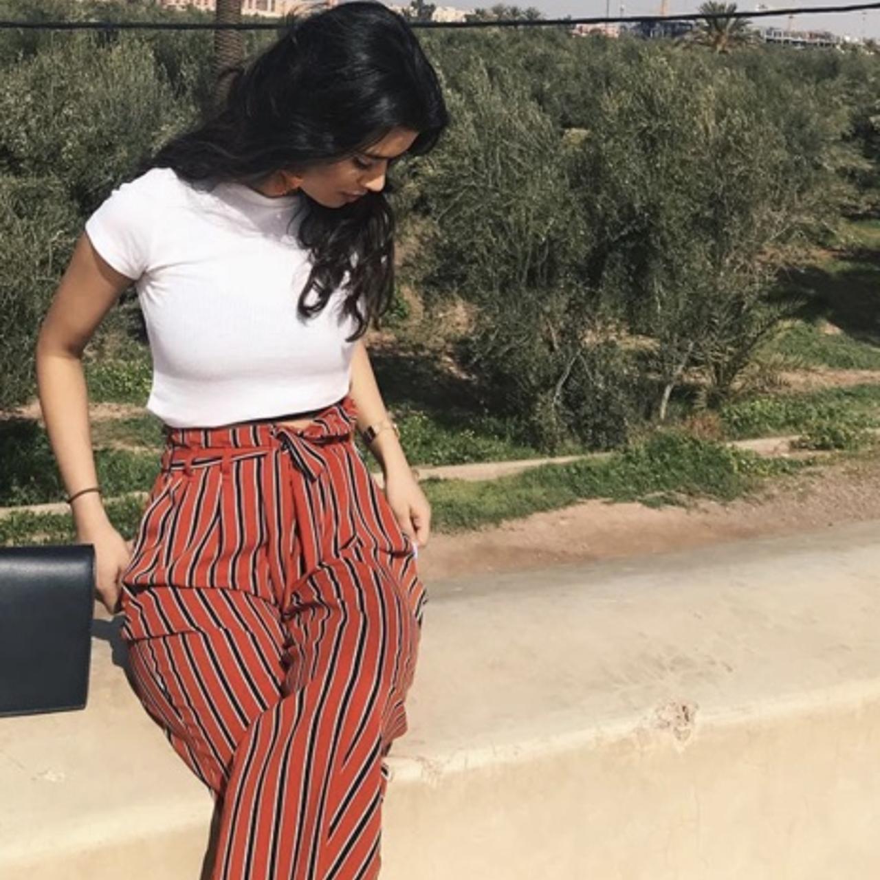 Zara wide leg trousers with stripe become fashion musthave