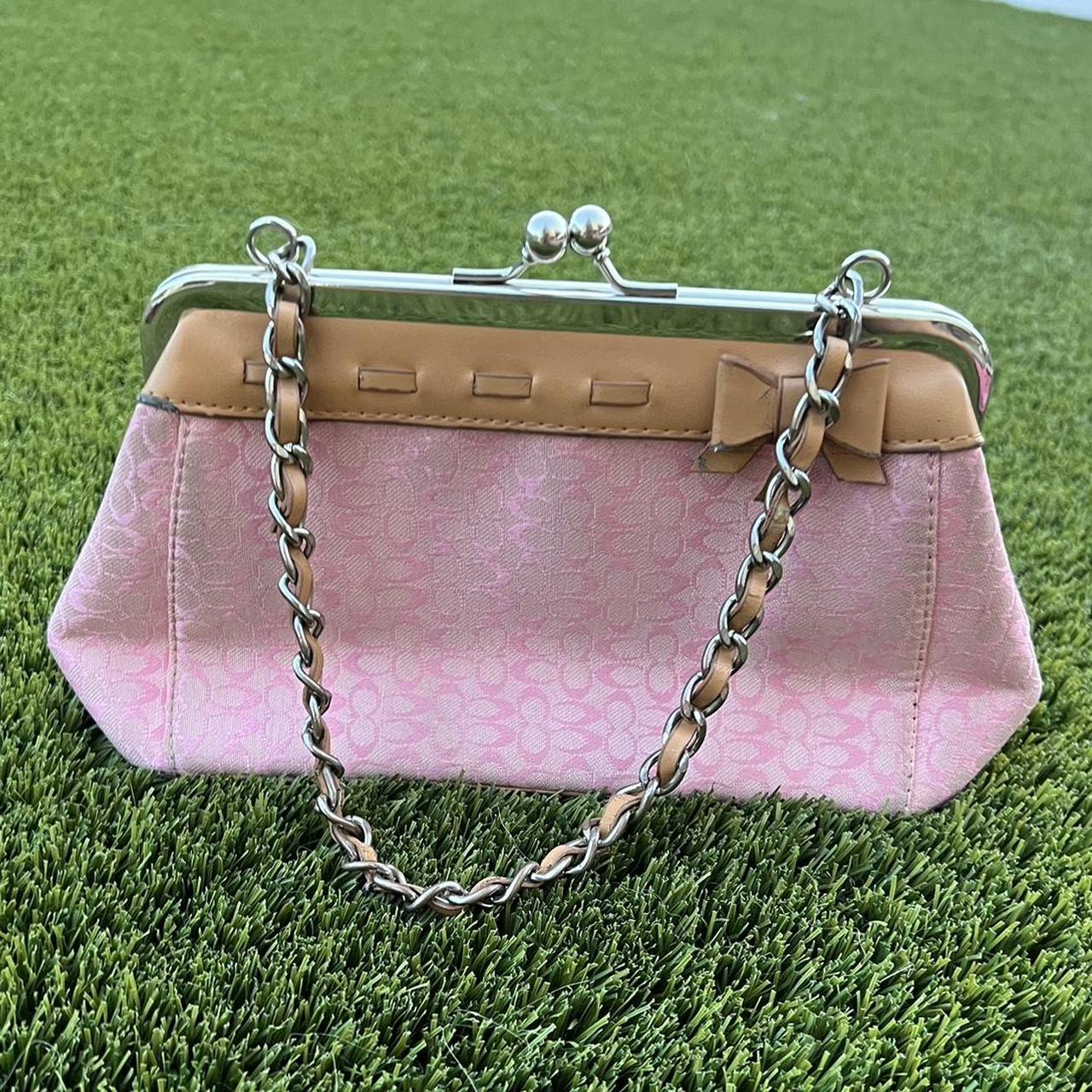 Light Pink Cotton Candy Coach purse Mini Sling Bag End Buckles CLEAN 🌺🌸 |  eBay
