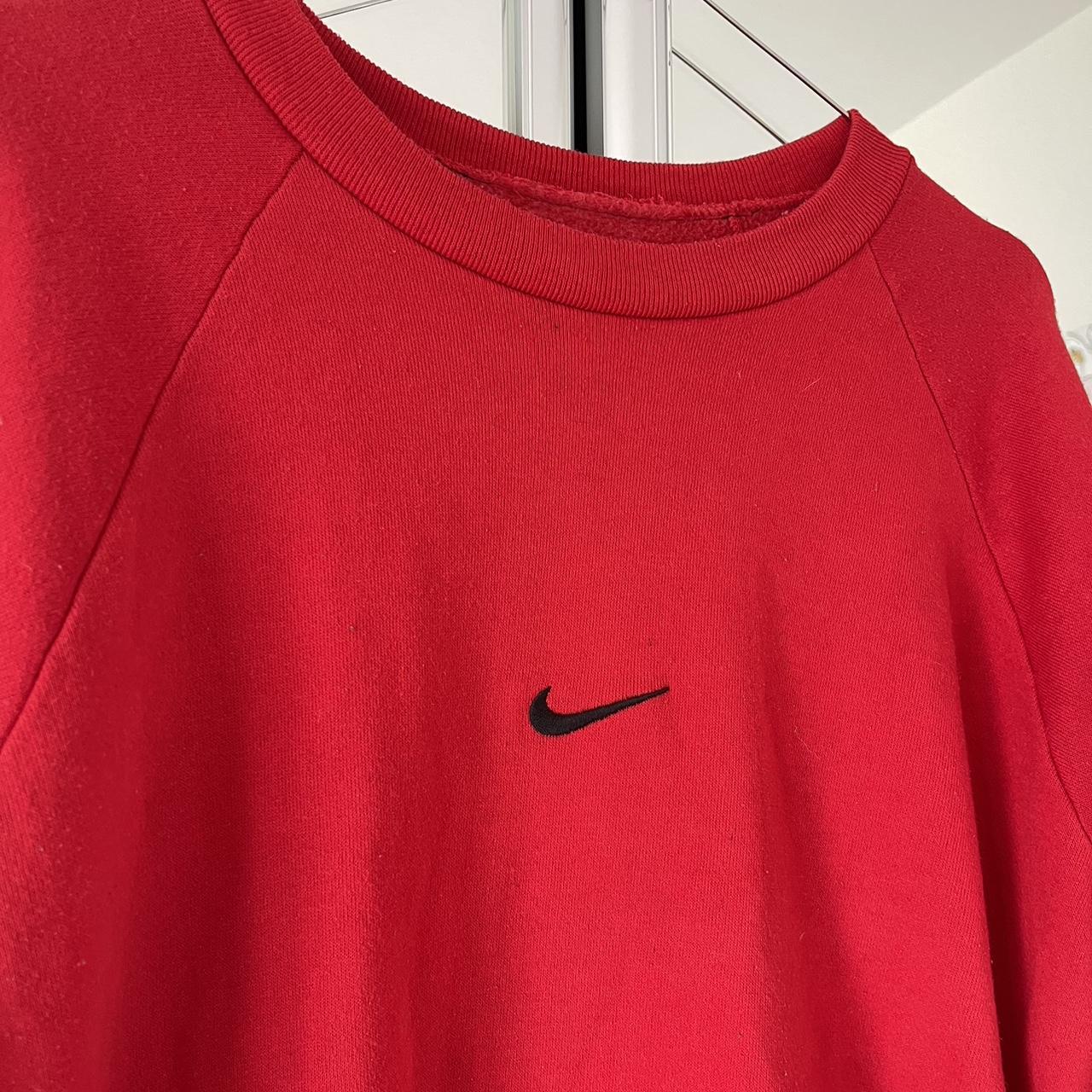 Nike Men's Red Sweatshirt | Depop