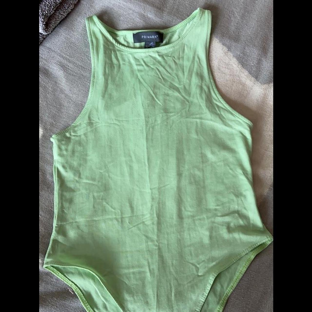 Primark Neon green/ lime green bodysuit Size xs... Depop