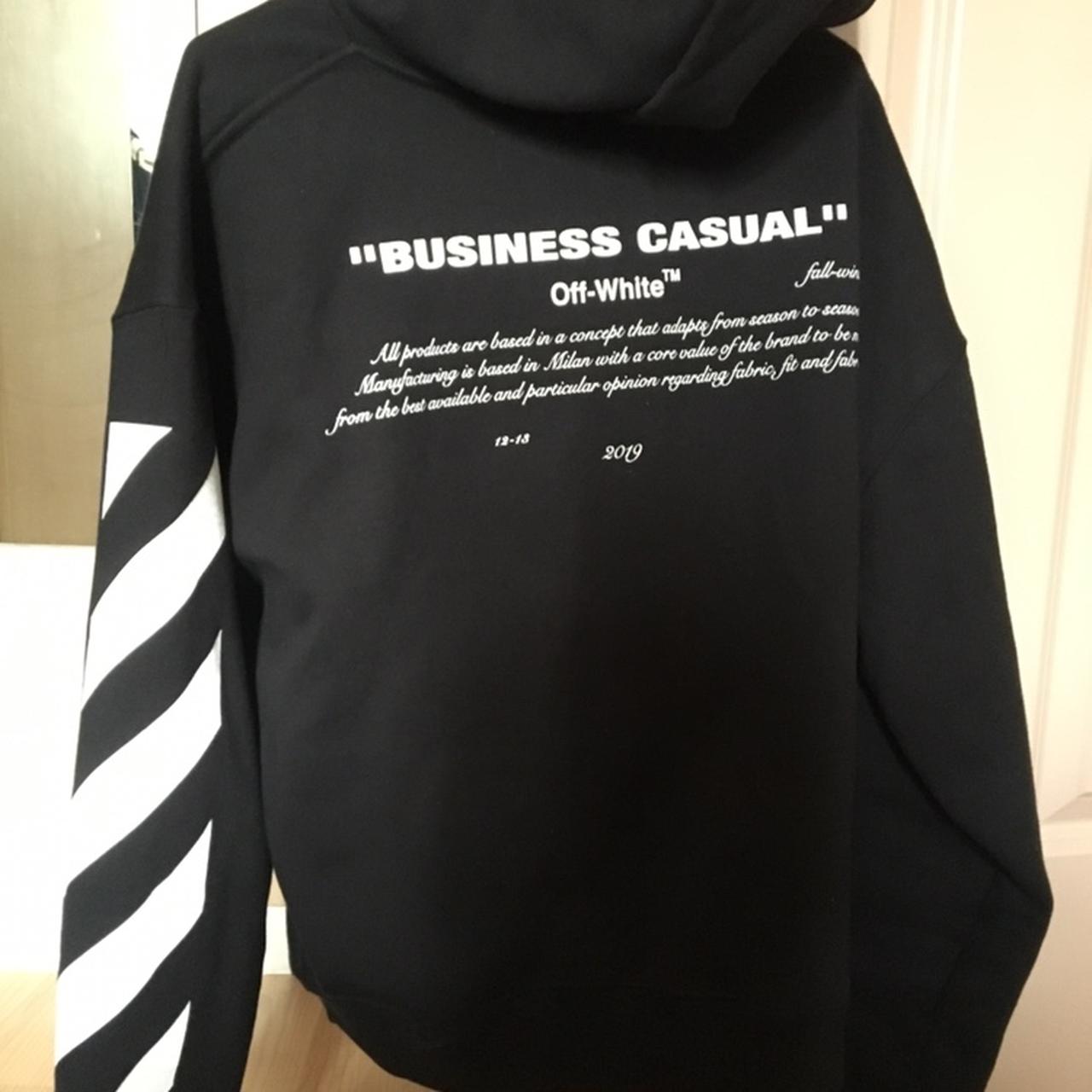 Off white business casual on sale hoodie