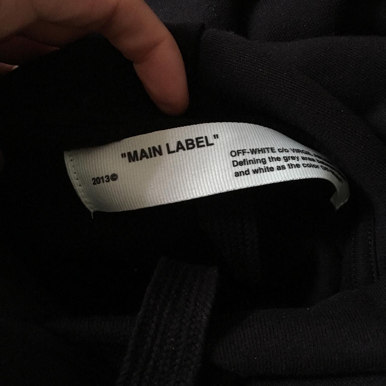 Off white main deals label 2013 hoodie