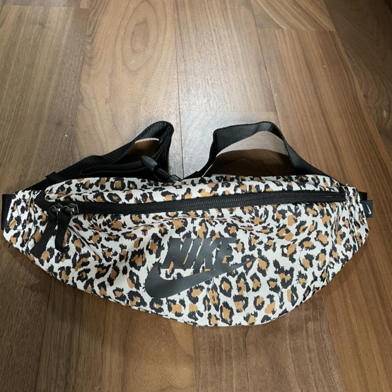 nike leopard fanny pack