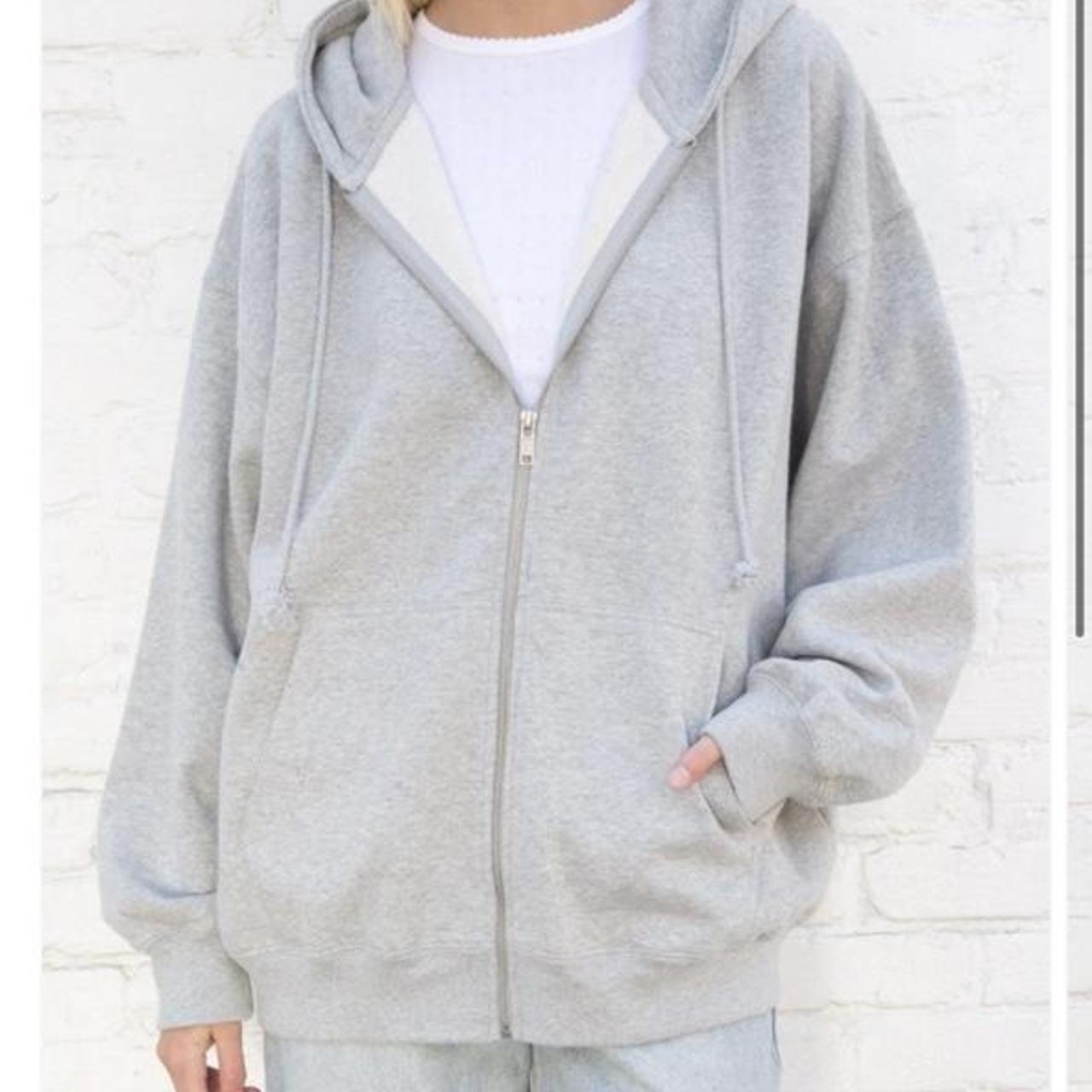 Brandy melville grey carla hoodie sale