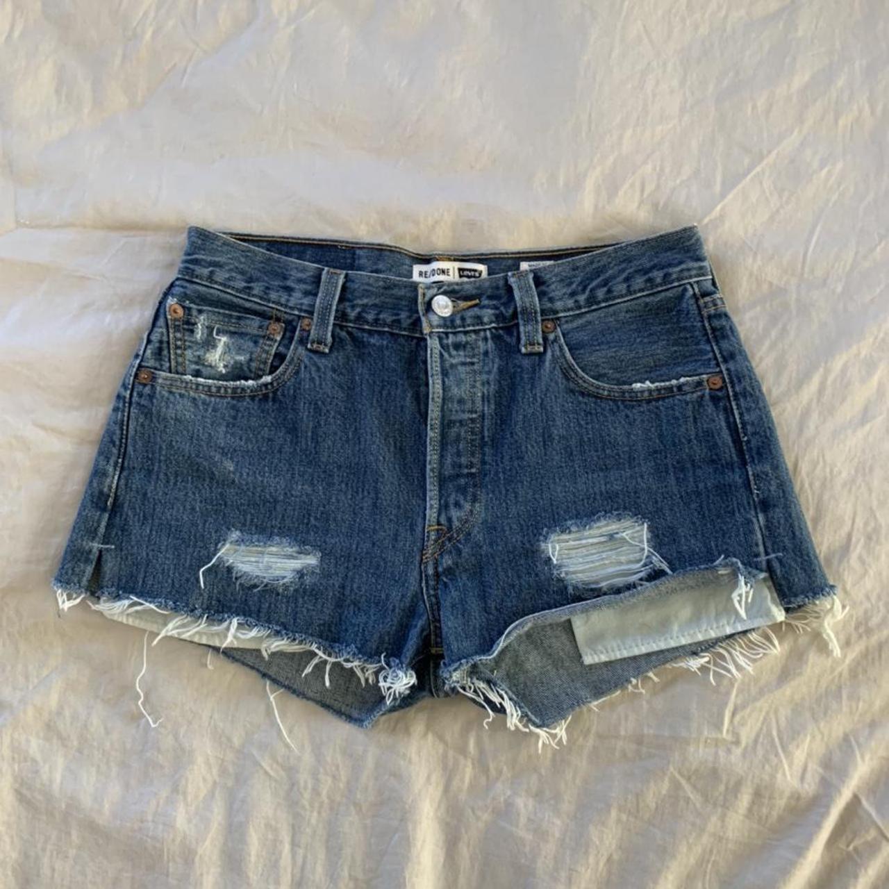 RE/DONE Women's Blue Shorts
