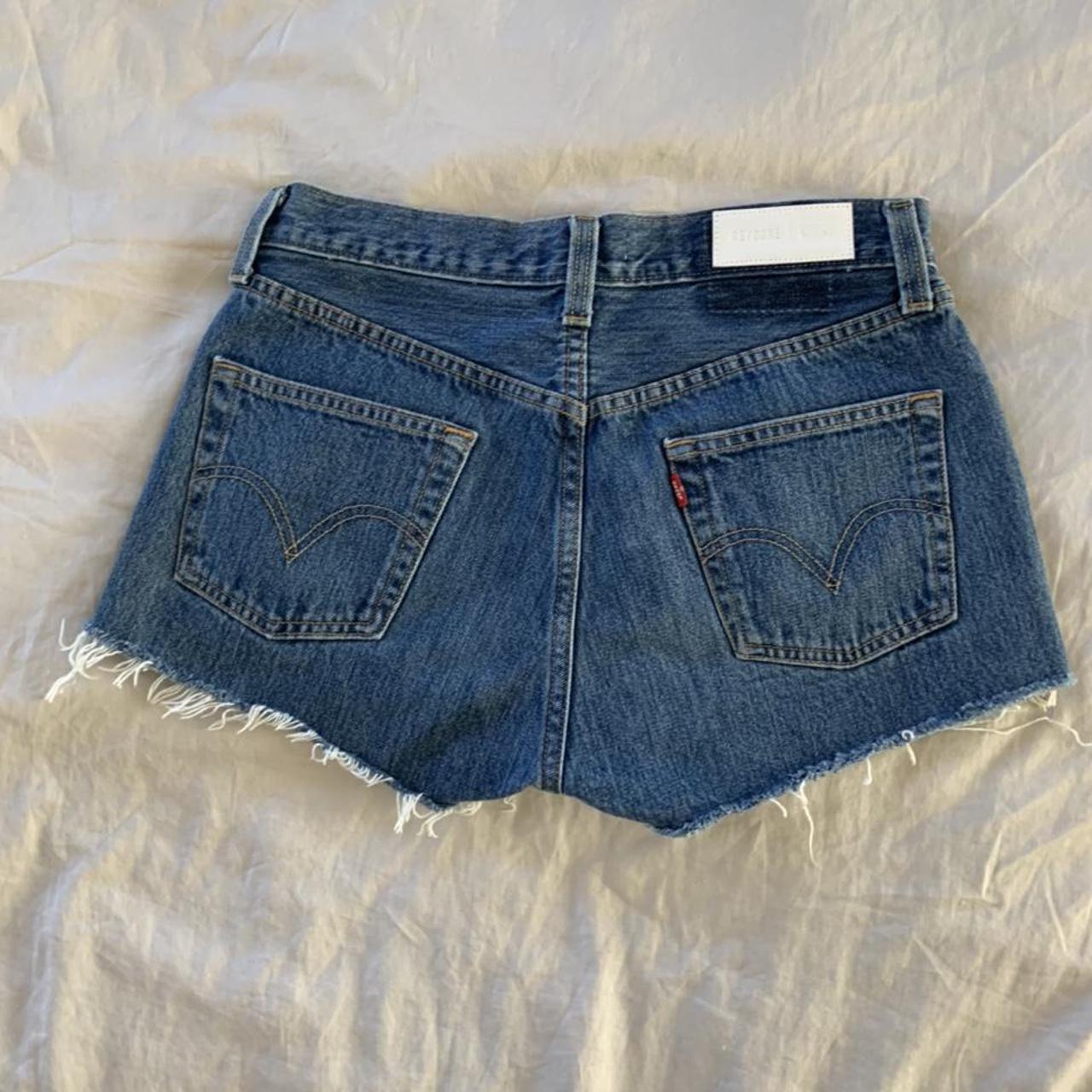 RE/DONE Women's Blue Shorts (2)