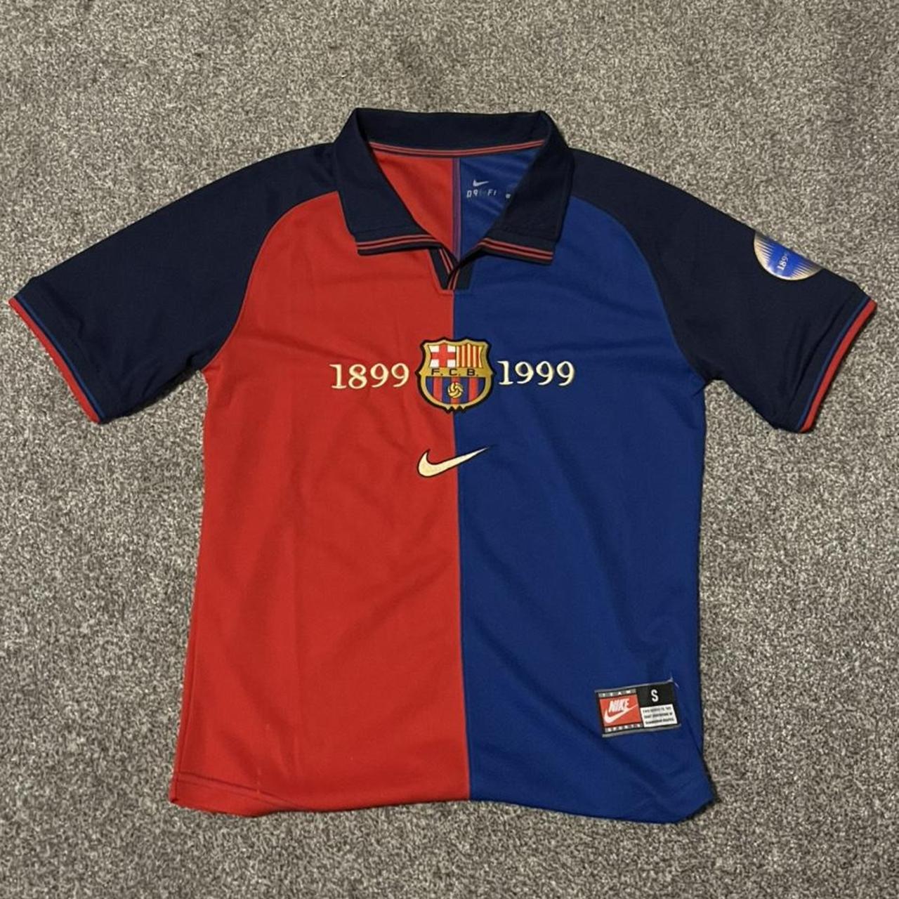 Retro Barcelona shirt Good condition Size small... - Depop