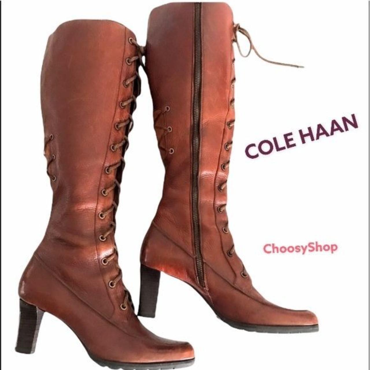 Cole haan cognac boots best sale