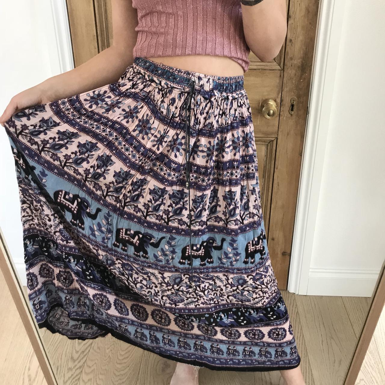 Beautiful Sri Lankan midi skirt, originally from Sri... - Depop