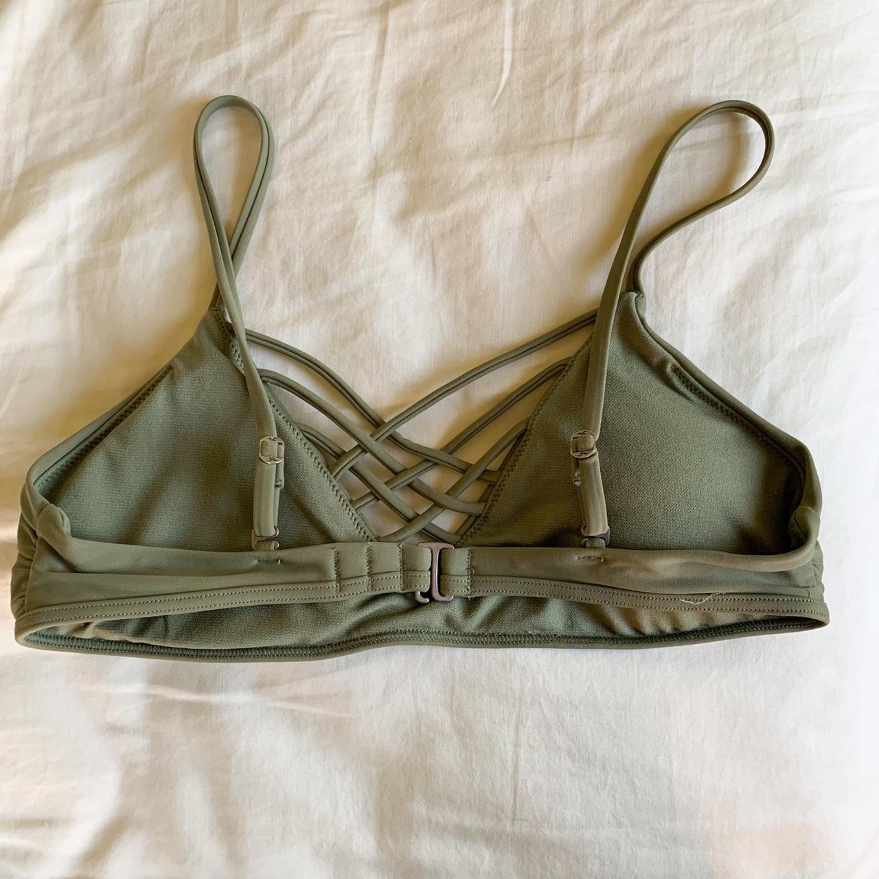 green hollister bikini top 🌴 depop payments preferred Depop