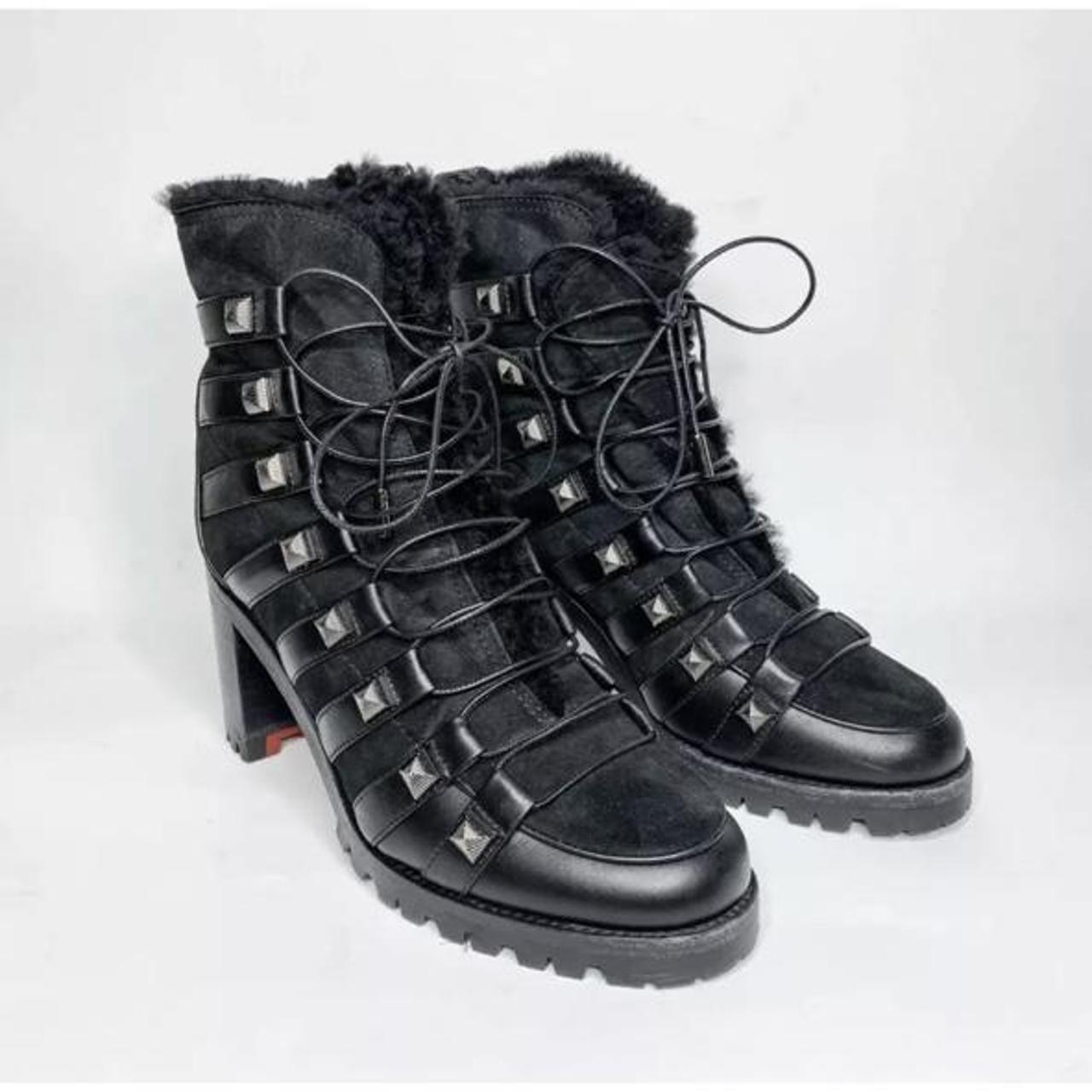 Louboutin combat hot sale boots