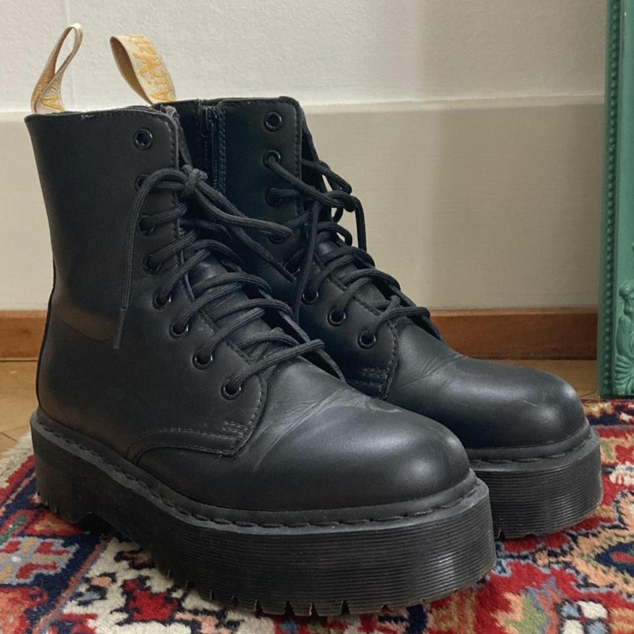 Dr. Martens Vegan Jadon II Mono schwarz wore just. Depop